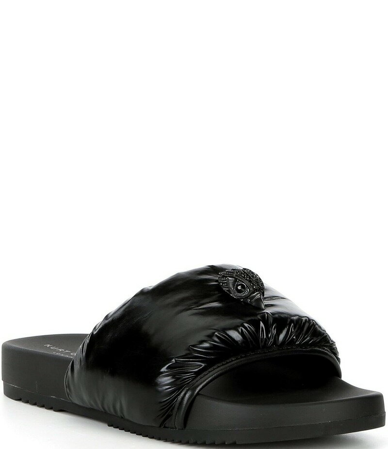 カートジェイガーロンドン メンズ シューズ サンダル Kurt Geiger London Men's Eagle Ornament Puff Pool Slide Sandals Black ブラック(4)
