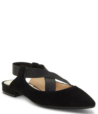 ジェシカシンプソン レディース パンプス シューズ Lurina Suede Criss-Cross Strap Flats Black