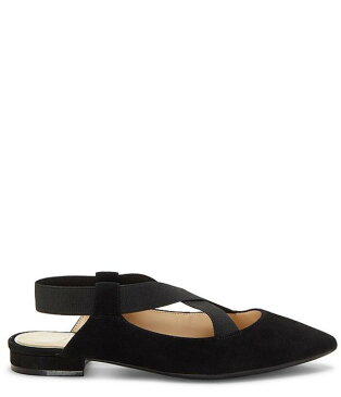 ジェシカシンプソン レディース パンプス シューズ Lurina Suede Criss-Cross Strap Flats Black