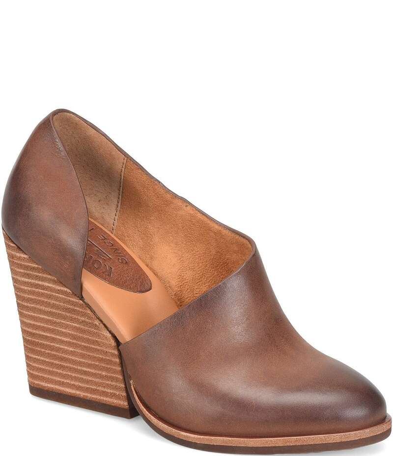コークイーズ レディース シューズ パンプス レザー Kork-Ease Hartwick Leather d'Orsay Shooties Tan..