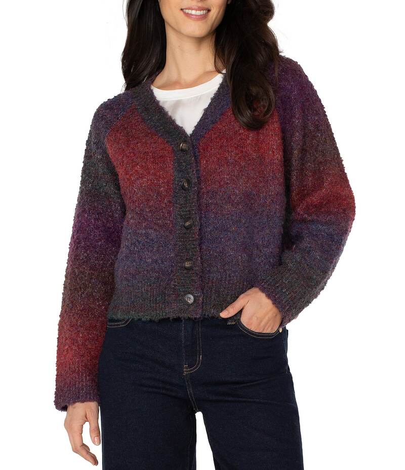 リヴァプール ロサンゼルス レディース アウター ニット・セーター Vネック カーディガン Liverpool Lo..