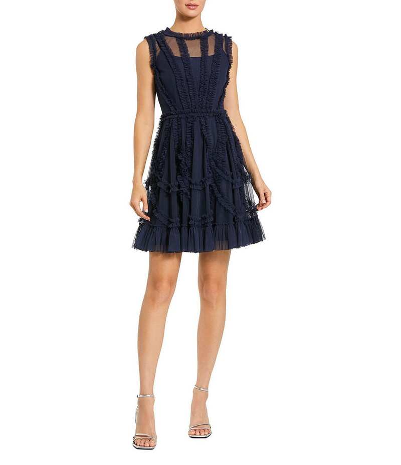 ޥå ǥ ȥåץ  åͥå ߥ˥ԡ ե ߥ å Ρ꡼ Mac Duggal Illusion Mock...