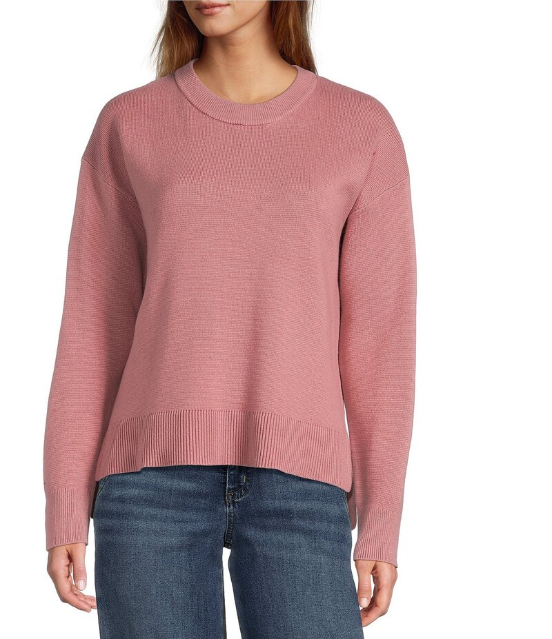 エルエルビーン レディース アウター ニット・セーター クルーネック セーター コットン L.L.Bean Wicked Soft Cotton Cashmere Crew Neck Sweater Washed Orchid(4)