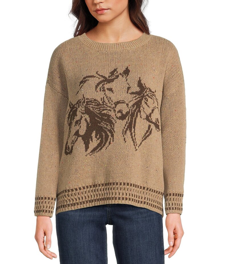 ブルーペッペーブルーペッパー レディース アウター ニット・セーター プリント セーター ニット Blu P..