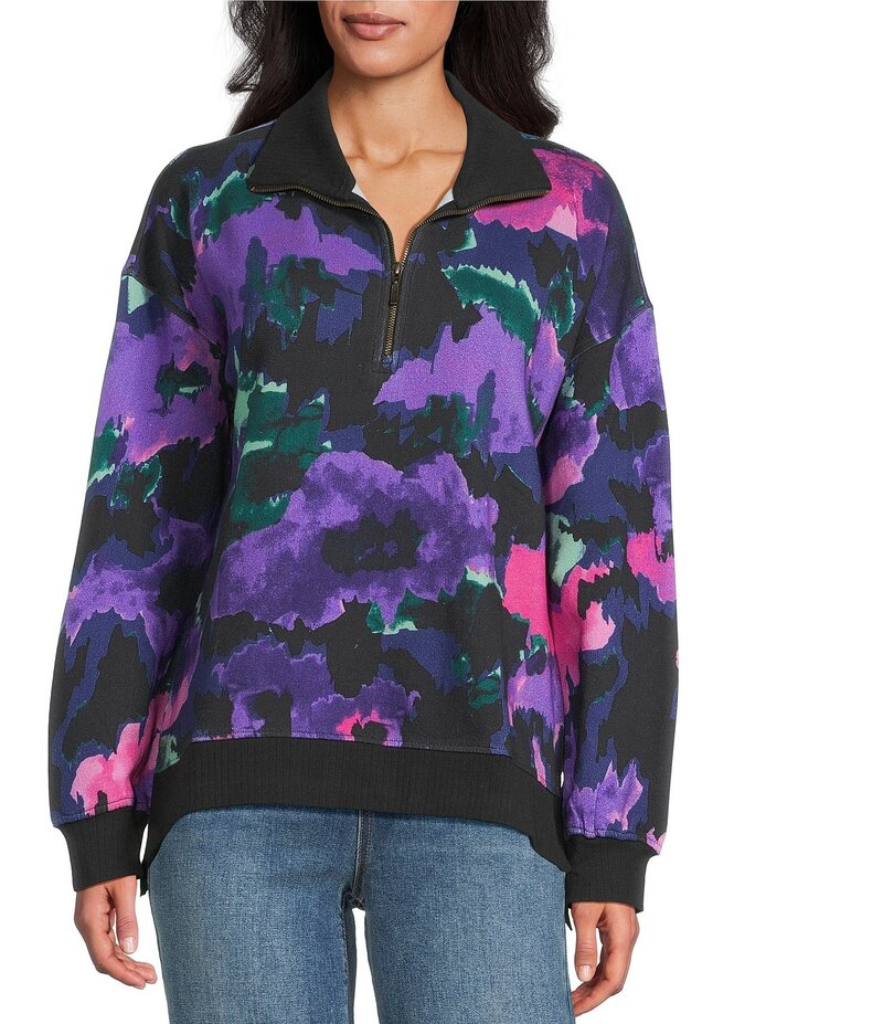 ウエストバウンド レディース トップス シャツ ハーフジップ フラワー柄 フラワー Westbound Acai Brus..