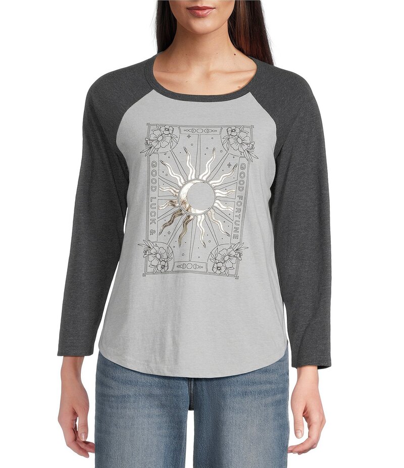 ラッキーブランド レディース トップス シャツ クルーネック Tシャツ ニット Lucky Brand Good Fortune..