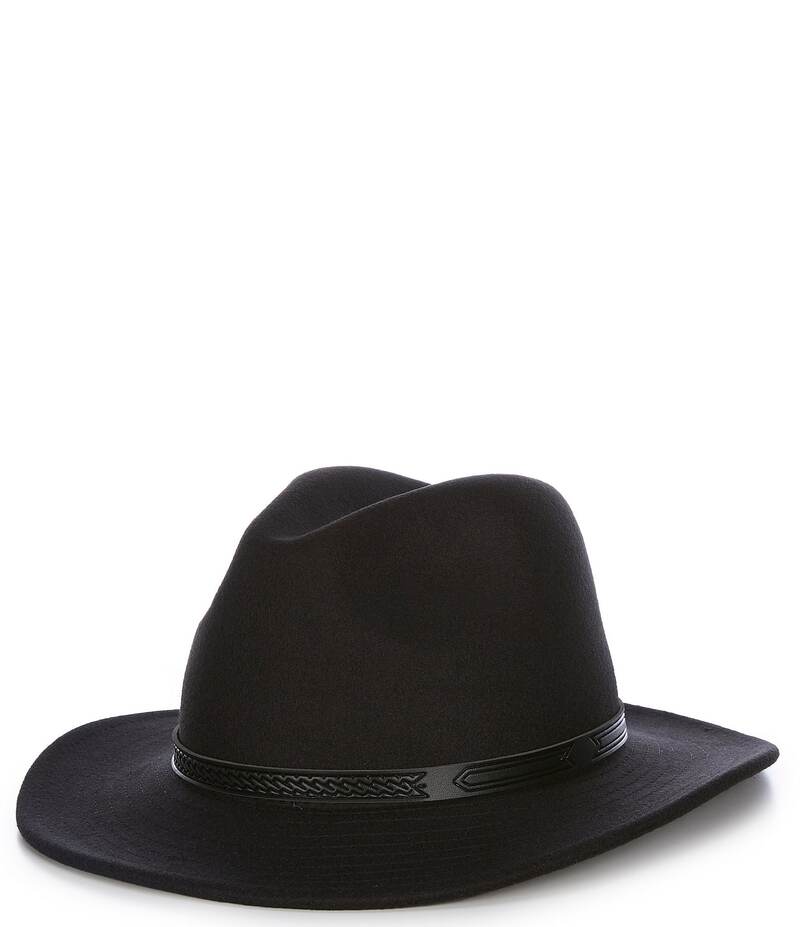 ˥ ߥ  ꡼ ˹ 쥶 ե쥶 Cremieux Blue Label Safari Hat With Faux Lea...