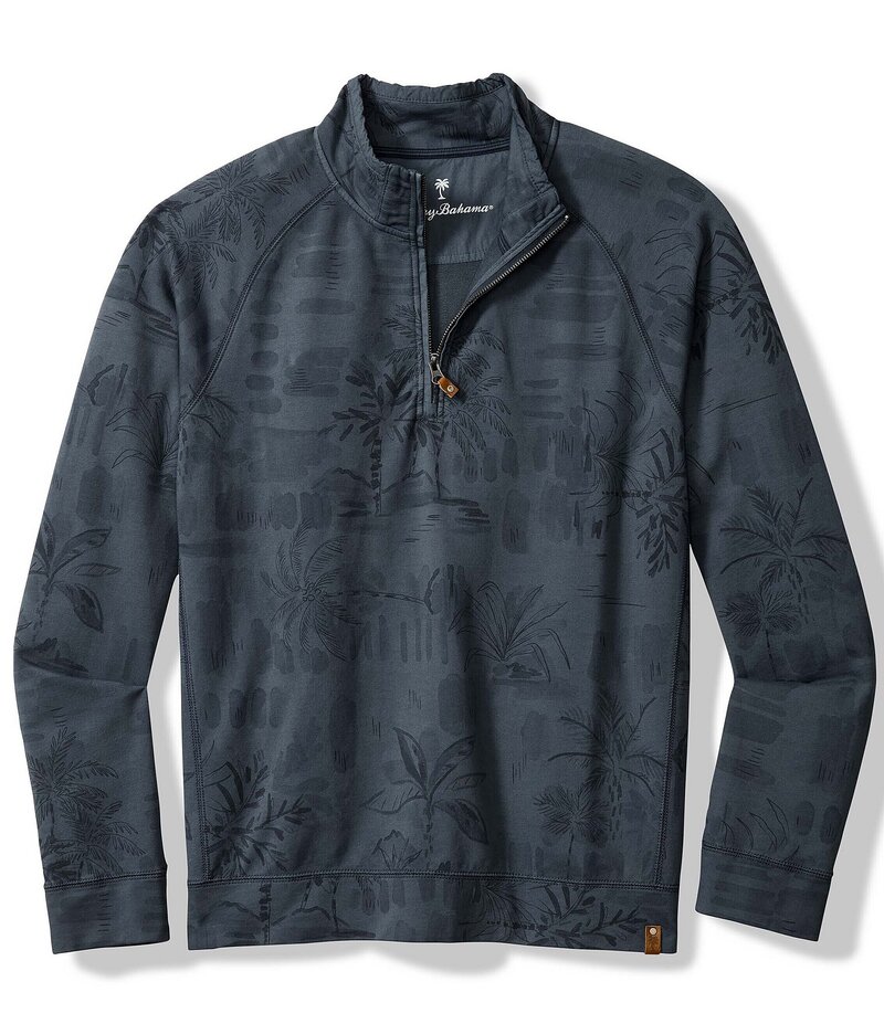 トッミーバハマ メンズ ボトムス カジュアルパンツ トール Tommy Bahama Big & Tall Midnight Shade Half-Zip Pullover Night Sky