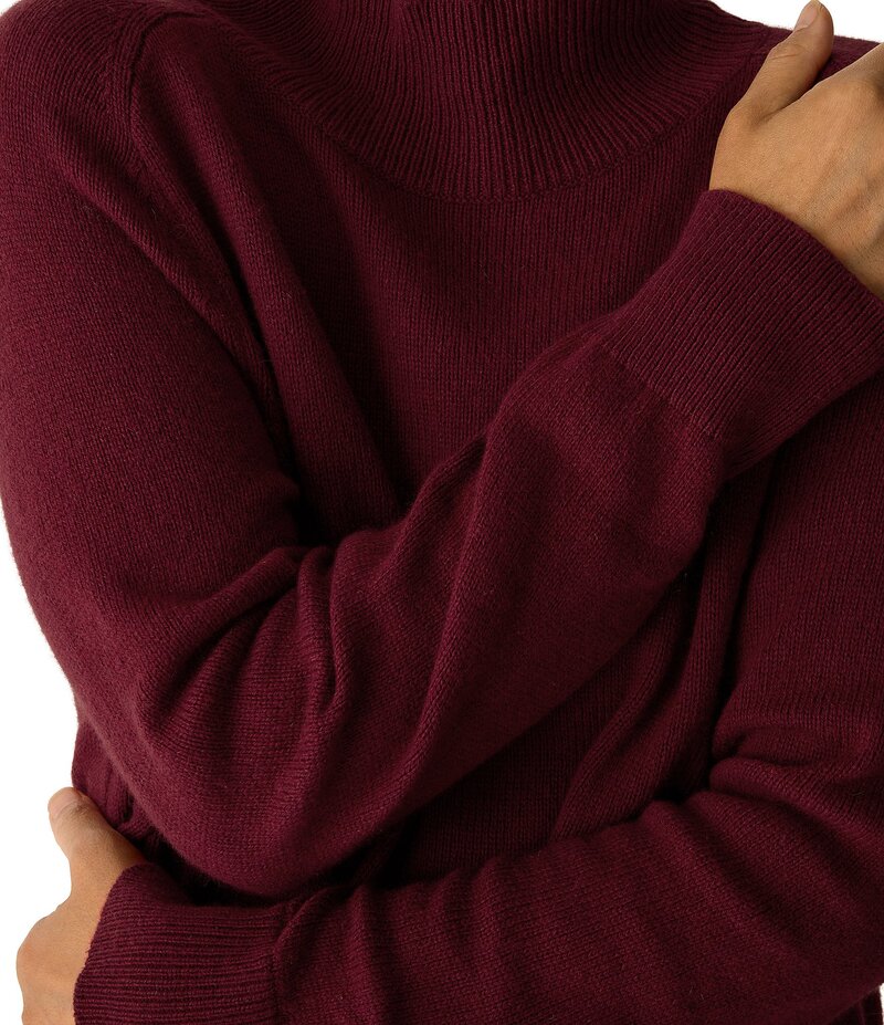 エイリーンフィッシャー レディース アウター ニット・セーター タートルネック コットン ニット Eileen Fisher Organic Cotton Cashmere Knit Turtle Neck Long Sleeve Tunic Ruby ルビー