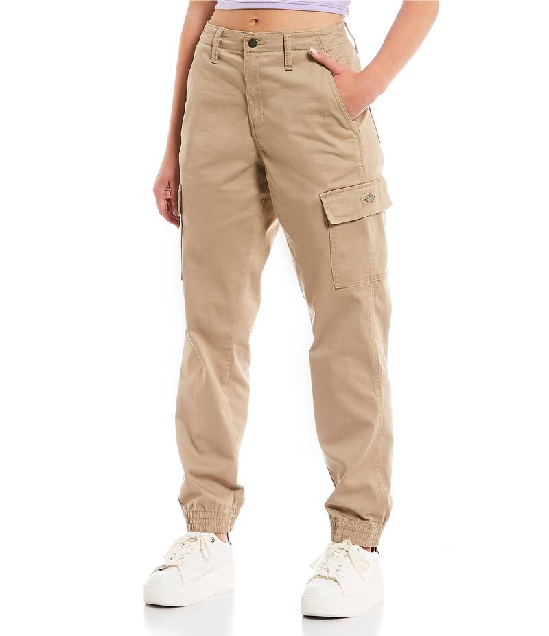 【送料無料】 ディッキーズ レディース カジュアルパンツ ボトムス High Rise Cargo Jogger Pants Desert Sand