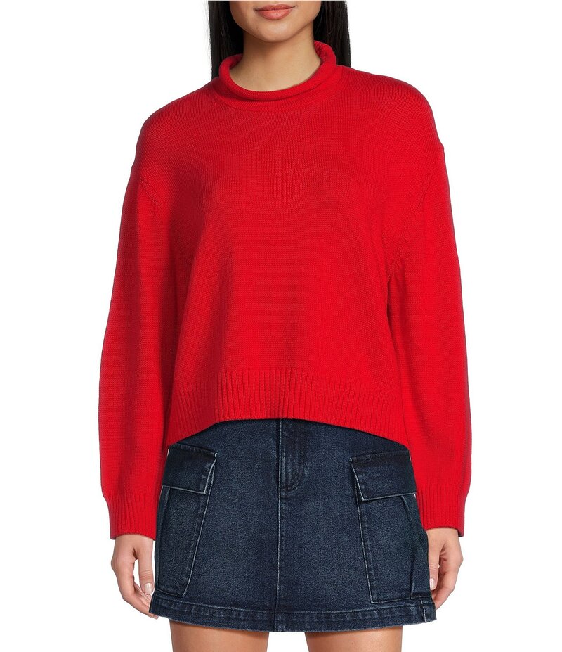 【送料無料】 カッパーキー レディース パーカー・スウェット フーディー アウター Roll Neck Sweater Tomato