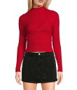 【送料無料】 ジービー レディース パーカー・スウェット フーディー アウター Twist Cropped Sweater Red