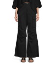 【送料無料】 チェルシーアンドバイオレット レディース カジュアルパンツ カーゴパンツ ボトムス Pleated Cargo Pants Black