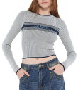 【送料無料】 ゲス レディース パーカー・スウェット フーディー アウター Guess Originals Cropped Jacquard Sweater W...