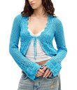 【送料無料】 アーバンアウトフィッターズ レディース ニット・セーター カーディガン アウター Tie Front Long Sleeve Crocheted ...