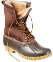 【送料無料】 エルエルビーン メンズ ブーツ・レインブーツ シューズ Men's 10 Bean Shearling-Lined Insulated Cold Weather Boots Maple/Brown