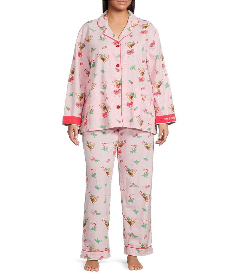 ピージェイサルベージ レディース アンダーウェア ナイトウェア プラスサイズ プリント 刺繍 PJ Salvag..