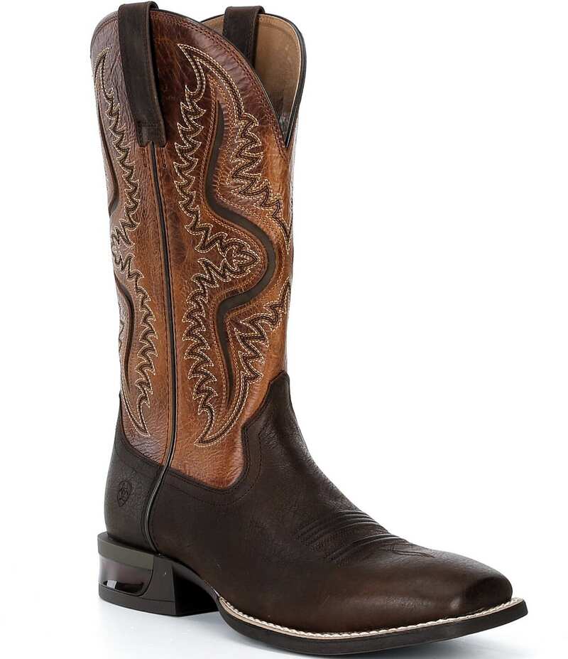 アリアト メンズ シューズ ブーツ・レインブーツ Ariat Men's Captivate Wide Square Toe Cowboy Boots Dark Brown/Peanut Butter