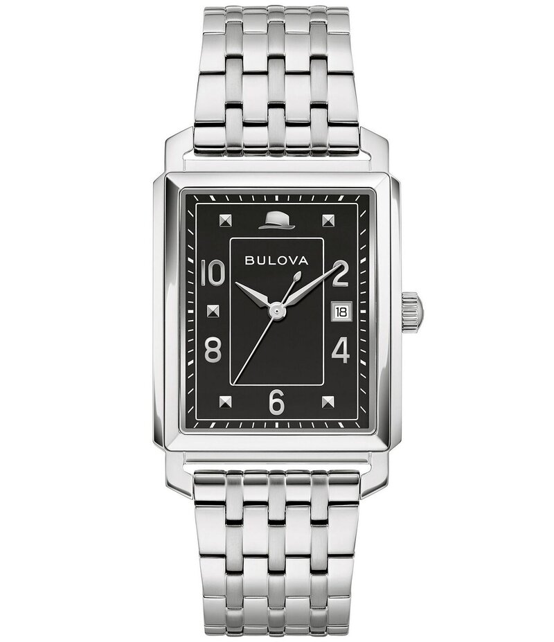 ブロバ レディース アクセサリー 腕時計 Tシャツ Bulova Men's Classic Quartz Mechanical Automatic Stainlessteel Bracelet Watch Silver シルバー