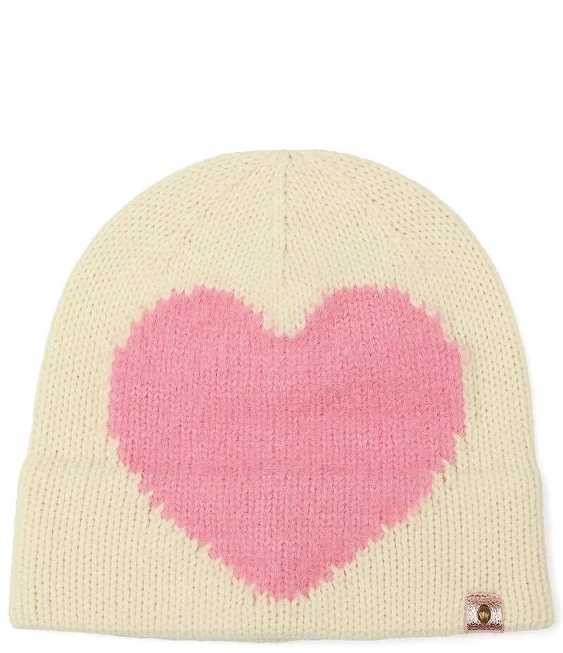 カートジェイガーロンドン レディース アクセサリー 帽子 Kurt Geiger London Fuzzy Heart Beanie Bone