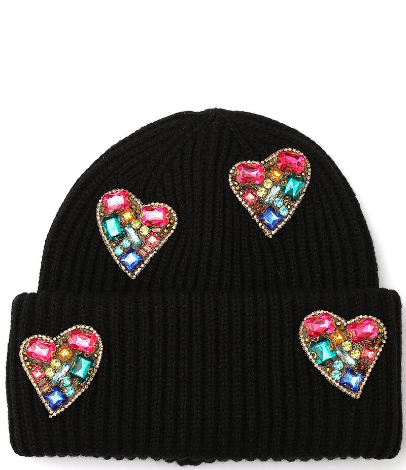 カートジェイガーロンドン レディース アクセサリー 帽子 Kurt Geiger London Crystal Heart Patch Bea..