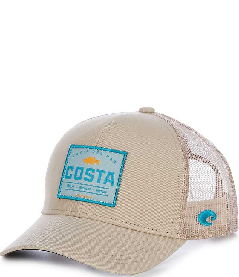   ꡼ ˹ Costa Topwater Trucker Hat Khaki Tan 