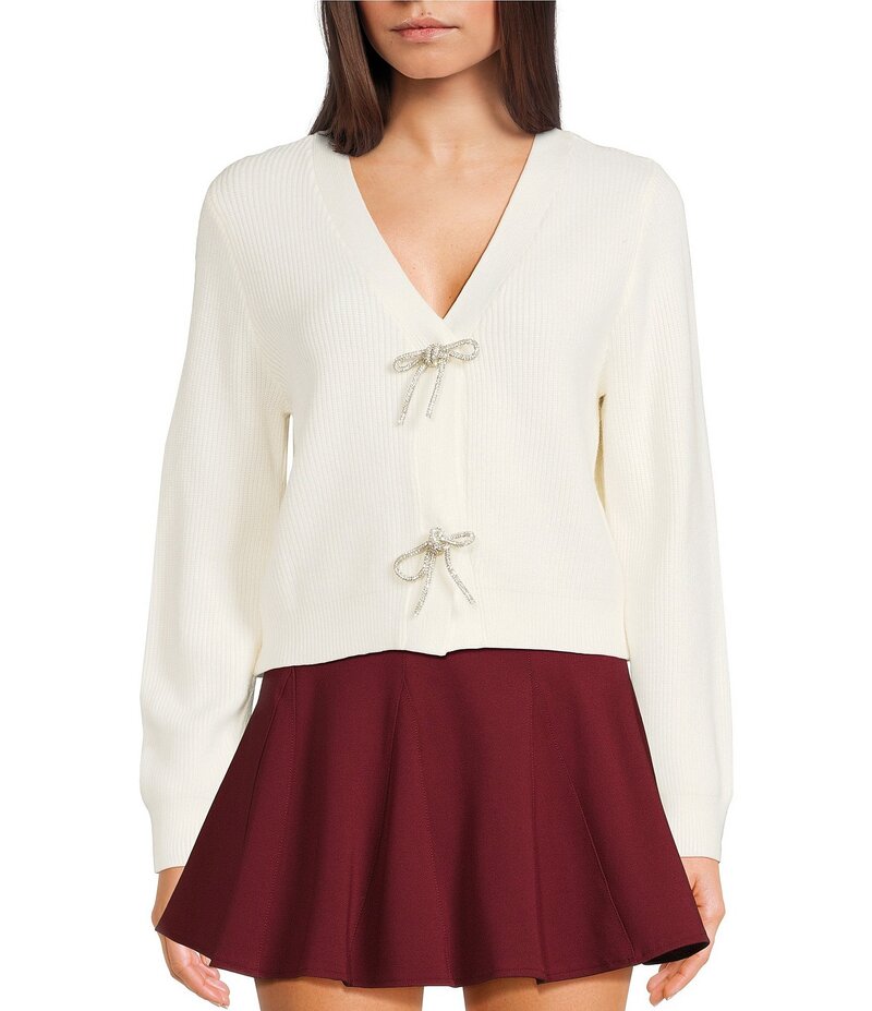 ブルーペッペーブルーペッパー レディース アウター ニット・セーター Vネック カーディガン Blu Peppe..