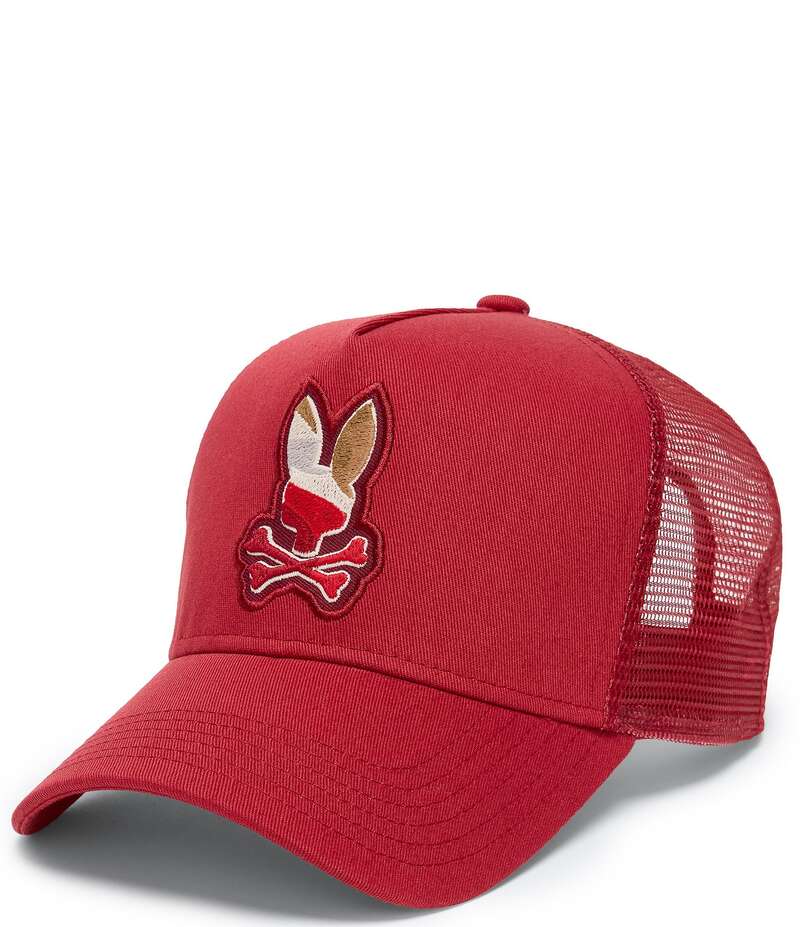 Хˡ  ꡼ ˹ Psycho Bunny Dante Trucker Hat Garnet