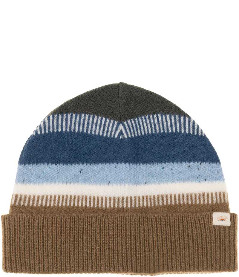 եƥ  ꡼ ˹  Faherty Striped Wool Beanie Brown ֥饦