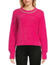 【送料無料】 チェルシーアンドバイオレット レディース パーカー・スウェット フーディー アウター Round Neck Rhinestones Long Sl...