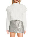 【送料無料】 ジービー レディース パーカー・スウェット フーディー アウター Tulle Cable Knit Sweater Ivory