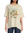 【送料無料】 ハーレー レディース Tシャツ トップス Welcome To Paradise Short Sleeve Graphic T-Shirt Off-White(4)