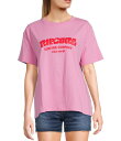 【送料無料】 リップカール レディース Tシャツ トップス Surf Puff Relaxed Short Sleeve T-Shirt Pink(4)