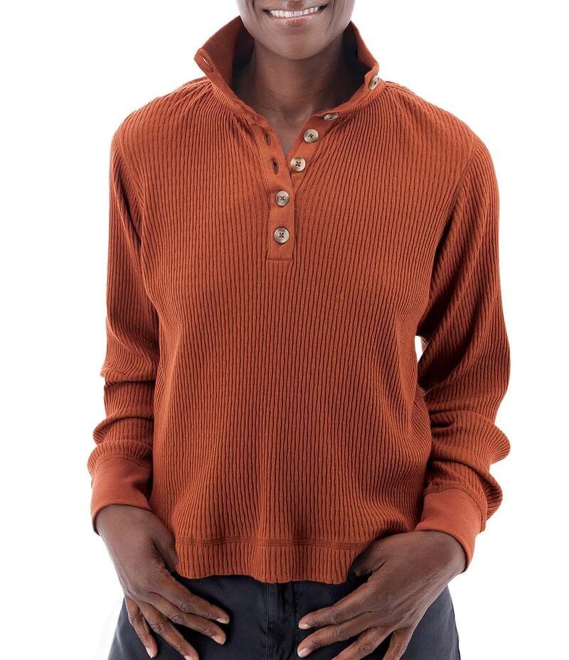 アベンチュラ レディース トップス シャツ コットン Aventura Grace Organicotton Stand Collar Long S..