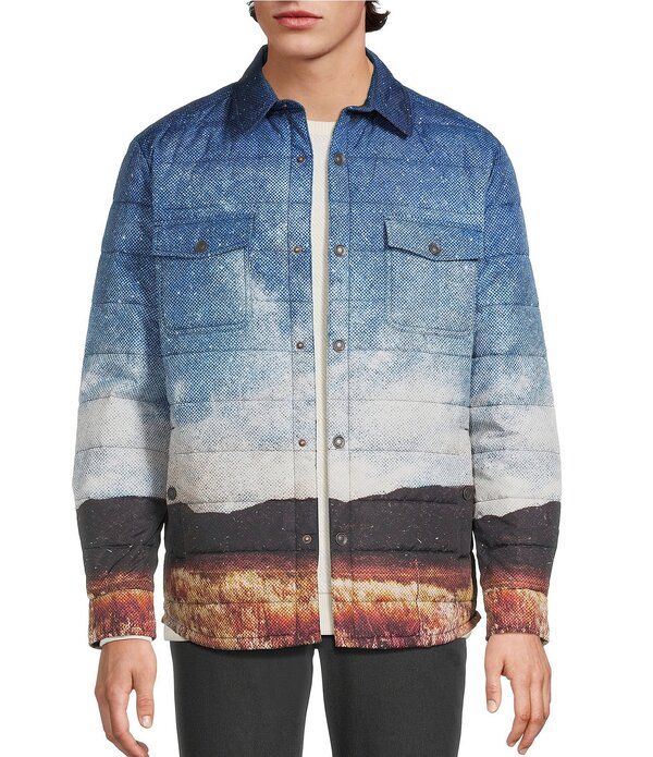 ラウン メンズ トップス シャツ プリント キャップ ケープ ジャケット Rowm The Drifter Long Sleeve W..