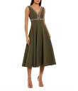 マックダガル レディース トップス ワンピース Vネックレープ A ライン ミディ Mac Duggal Crepe V Neck A Line Midi Dr...