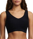 【送料無料】 シャントル レディース ブラジャー アンダーウェア Soft Stretch Padded Wire Free Bra Top Black