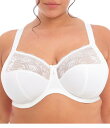 【送料無料】 エロミ レディース ブラジャー アンダーウェア Morgan Underwire Stretch Lace Adjustable Bra Whit...