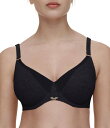 【送料無料】 シャントル レディース ブラジャー アンダーウェア Pure Lace Seamless Unlined Minimizer Bra Black
