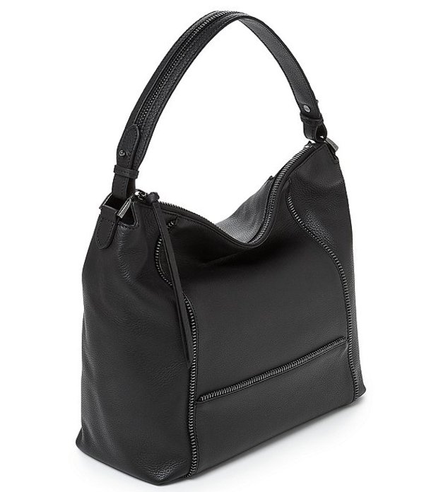 ボトキエ レディース ショルダーバッグ バッグ Soho Leather Dual Top Handle Hobo Bag Black