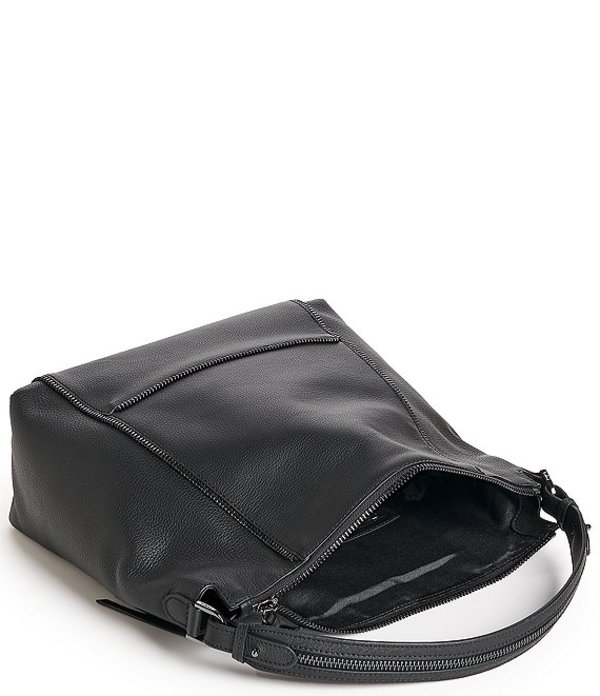 ボトキエ レディース ショルダーバッグ バッグ Soho Leather Dual Top Handle Hobo Bag Black