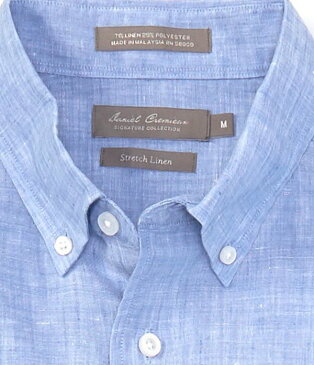 ダニエル クレミュ レディース シャツ トップス Daniel Cremieux Signature Solid Stretch Linen Long-Sleeve Woven Shirt French Blue