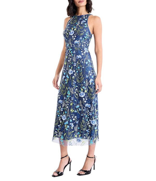 マギーロンドン レディース トップス ワンピース フラワー柄 ミディ ノースリーブ フラワー ホルター Maggy London Floral Embroidery Halter Neck Sleeveless Plunge Back Detail Midi Dress Multi マルチカラー re-vida-23814999 ReVida 楽天市場店 サンプル画像3