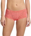 【送料無料】 ハンキーパンキー レディース パンツ アンダーウェア Stretch Lace Boyshort Panty Courageous Coral