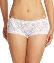 【送料無料】 ハンキーパンキー レディース パンツ アンダーウェア Stretch Lace Boyshort Panty White