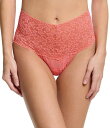 【送料無料】 ハンキーパンキー レディース パンツ アンダーウェア Signature Lace Retro Thong Courageous Coral