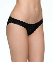 【送料無料】 ハンキーパンキー レディース パンツ アンダーウェア Scalloped Lace Brazilian Bikini Panty Black