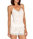 【送料無料】 インブルーム レディース ナイトウェア アンダーウェア Floral Print Jacquard Crinkled Shorty Pajama Set Ivory(4)