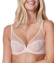 【送料無料】 シモーヌペレール レディース ブラジャー アンダーウェア Unlined Sheer Embroidered Plunge Bra Blush