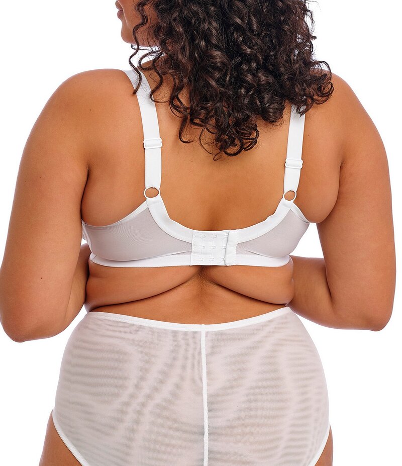 【送料無料】 エロミ レディース ブラジャー アンダーウェア Brianna Full Busted Contour Wire U-Back Cage Plunge Bra White